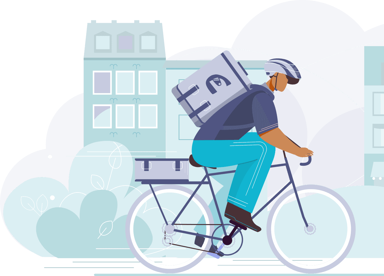 Pickriders delivery rider
